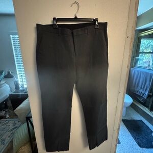 Express Men's Black Dress Pants - Straight Fit